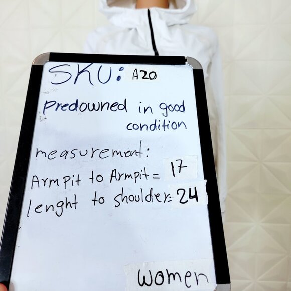 Lululemon Women's White Black Cross Chill Full-Zip Sports Performance Jacket 4 - Picture 10 of 10